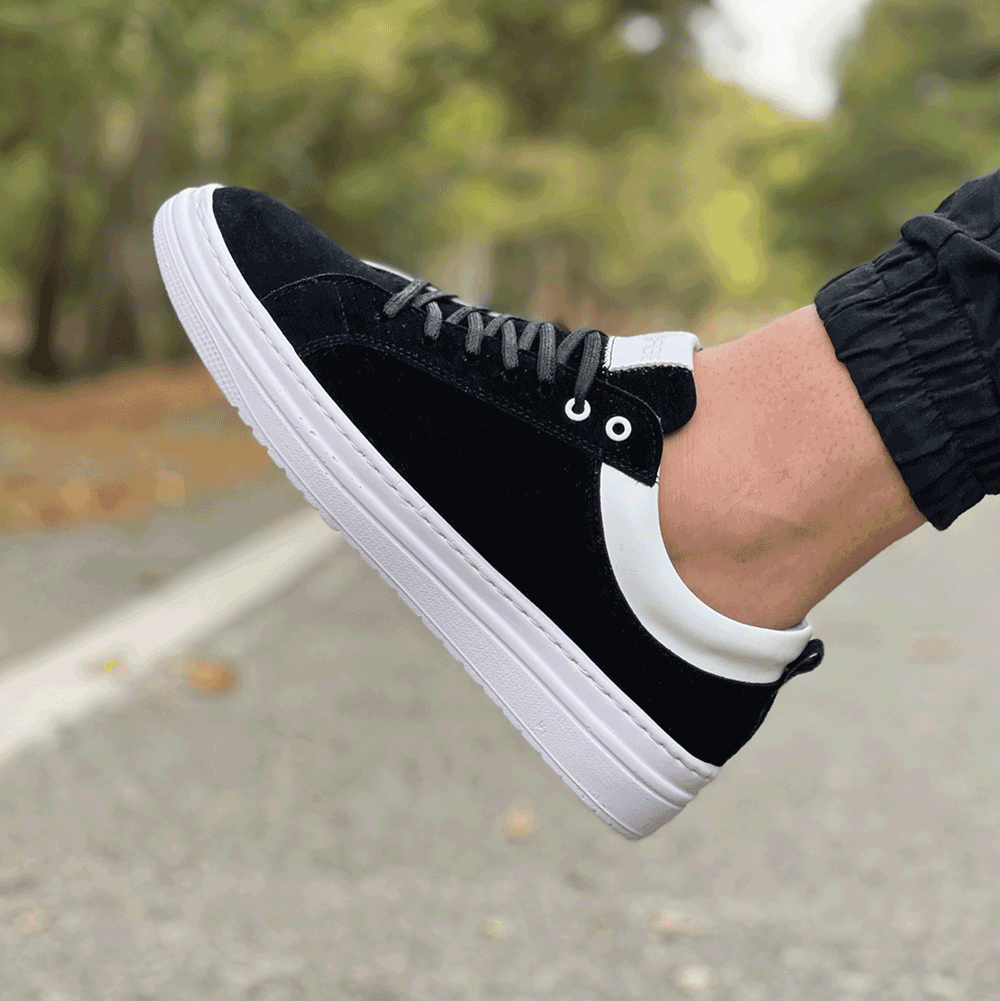 کفش ونس مردانه سایز 40 الی 44 رویه اشبالت و زیره pu رنگ مشکی کد 7350