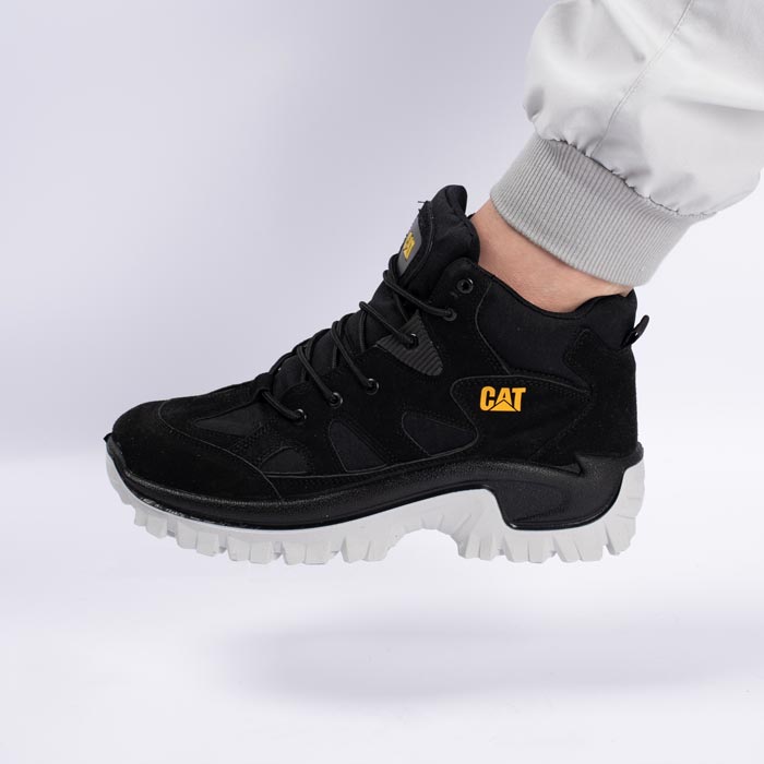 بوت اسپرت مردانه ساقدار مدل caterpillar کاترپیلار رنگ مشکی سفید کد 4852