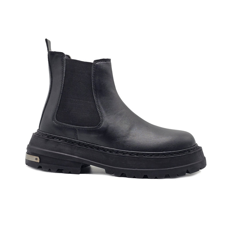 بوت مردانه مدل برشکا BERESHKA دو بر کش چرم رنگ مشکی کد EF208